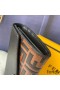 F is Fendi Continental Wallet In FF Motif Calf Leather Brown/Black