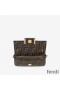 Fendi Baguette Phone Pouch In FF Motif Fabric Brown