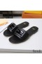 Fendi Baguette Slides Women Leather Black