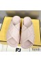 Fendi Crossover Slides Women FF Motif Leather Pink