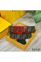 Fendi Enamel FF Buckle Reversible Belt In FF Motif Fabric and Calfskin Brown/Red