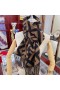 Fendi FF Scarf In Cashmere Brown