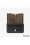 Fendi FF Wallet On Chain With Pouches In Calf Leather Black