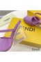 Fendi First Sandals Women Patent Leather Purple