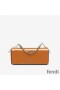 Fendi First Sight Pouch In Calf Leather Brown