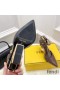 Fendi First Slingback Pumps Women Calf Leather Coffee