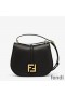 Fendi Medium C'mon Bag In Calf Leather Black