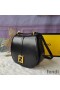 Fendi Medium C'mon Bag In Calf Leather Black
