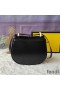 Fendi Medium C'mon Bag In Calf Leather Black
