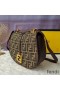 Fendi Medium C'mon Bag In FF Motif Fabric Brown