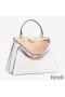 Fendi Medium Peekaboo Iseeu Bag In Nappa Laether White
