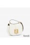 Fendi Mini C'mon Bag In Calf Leather White