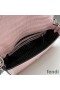 Fendi Baguette Re-Edition Bag In Crocodile Leather Pink