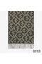 Fendi FF Scarf In Cashmere Green