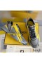 Fendi Flow Sneakers Men Mesh and Suede Black
