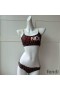 Fendi Underwear Set Women Fendi FF Motif Lycra Brown/Yellow