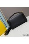 Fendi Baguette Bag In Stitching Leather Black