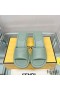 Fendi Baguette Slides Women Nappa Leather Green