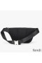 Fendi Belt Bag In FF Motif Nappa Leather Black
