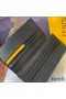 Fendi Continental Wallet In FF Motif Nappa Leather Black