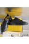 Fendi Flow Sneakers Men Caiman Leather Black