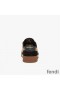 Fendi Match Compact Sneakers Unisex Fendace Suede Black