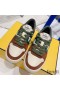 Fendi Match Compact Sneakers Unisex Suede Green