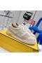 Fendi Match Compact Sneakers Unisex Suede Grey