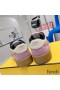Fendi Match Compact Sneakers Unisex Suede Pink