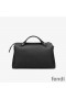 Fendi Medium By The Way Boston Bag In Calfskin Black