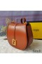 Fendi Medium C'mon Bag In Calf Leather Brown