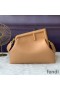 Fendi Medium First Bag In Nappa Leather Beige