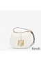 Fendi Mini C'mon Bag In Calf Leather White