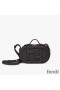 Fendi Mini O'Lock Camera Case In Calf Leather Black