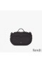 Fendi Mini O'Lock Camera Case In Calf Leather Black