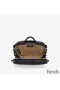 Fendi Mini O'Lock Camera Case In Calf Leather Black