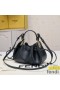 Fendi Mini Pomodorino Bucket Bag In Calf Leather Black