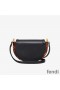 Fendi Moonlight Bag In ROMA Logo Calf Leather Black