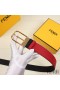 Fendi Pin Buckle Belt In Calf Leather Red