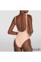 Fendi Reversible Swimsuit Women FF Motif Lycra Brown/Pink