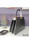 Fendi Small Peekaboo Iseeu Bag In Nappa Laether Black