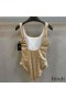 Fendi Swimsuit Women FF Motif Lycra Beige