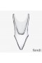 Fendi Swimsuit Women Joshua Vides Motif Lycra White