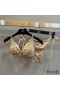 Fendi Triangular Bikini with Ties Women FF Motif Lycra Beige