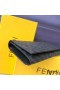 Fendi Continental Wallet In FF Motif Fabric Black