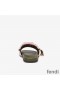 Fendi Vertigo Slides Women FF Motif Satin Pink