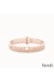 F is Fendi Ragid Bracelet In Metal Rose Gold