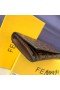Fendi Continental Wallet In FF Motif Nappa Leather Brown