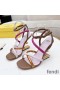 Fendi First Sandals Women Nappa Leather Brown
