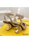 Fendi First Slingback Pumps Women Calf Leather Beige